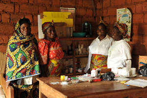 A few of the members of Mbosha's women's group