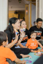 Story Telling Time with the sick children