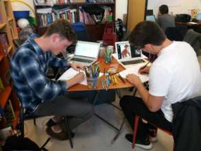 Our interns working on Liga de Deportes!