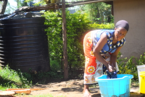 Tekelbei Foundation water tank beneficiary