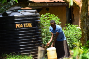 Tekelbei Foundation water tank beneficiary