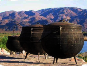 Cooking Pots that Christina hires out!
