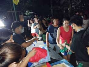 Distribution of relief bags in Batangas City