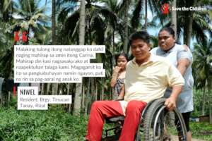 44-year-old Niwel received our cash assistance