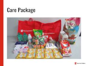 Food packs and hygiene essentials