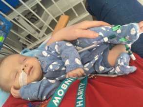 Baby Ellis in hospital