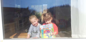 A craft and play box dropped off by Wendy