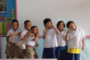 Some of the children we are teaching!