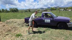 Volunteers helping with projects at the park!