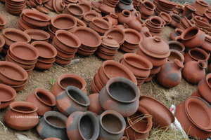 Pottery made by local Sri Lankans