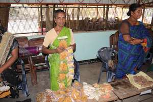 Recipients of CERI loans sell home-made desserts