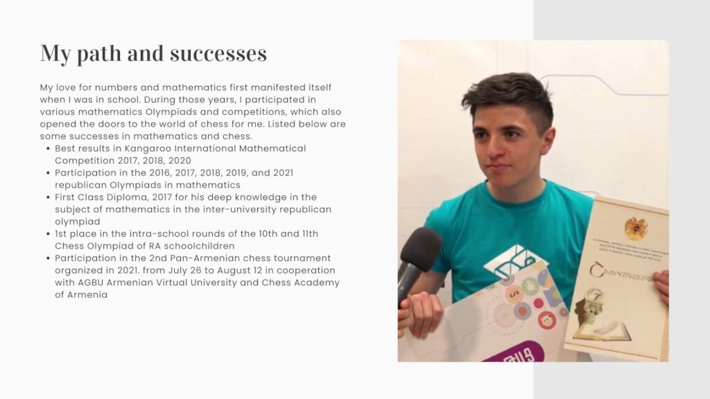 Support Armath alumni Hovik to study at NYU