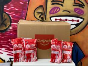 donated hygiene kits