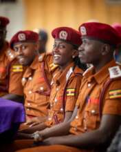 Prison Officers attending Kasangati Court Open Day