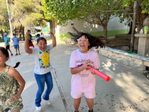 All smiles during an afternoon of water games
