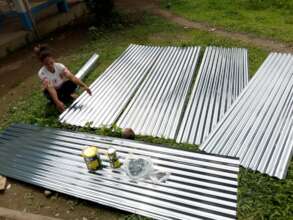 Purchased materials for the roof reconstruction