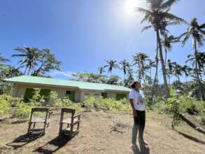 Lonalyn showing the evacuation center
