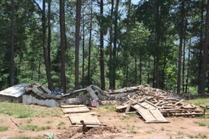 Kalidevi Secondary School damaged by earthquake