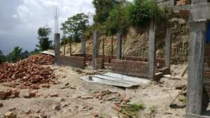 New girl friendly toilet in construction