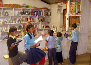 Students busy at library