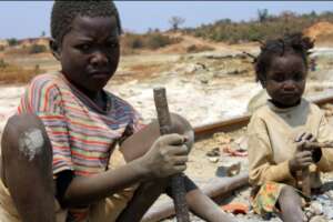 A child in the mines