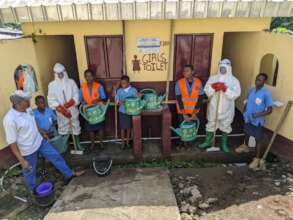 SSO campaign on clean toilets and disinfection.