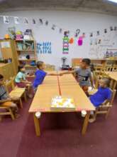 Children playing together in kindergarten