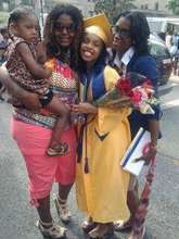 PreAnn on high school graduation day