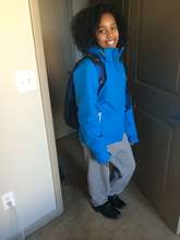 PreAnn heading to class at Spellman