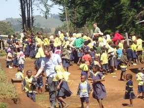 Our Volunteers and the Children playing