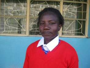 Faith in her school uniform