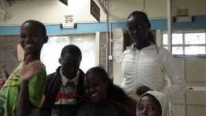 Some of the children after closing school