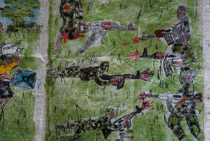 A drawing by a former child soldier