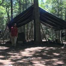 Mark in Camp Forest's common area