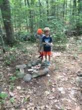 Successful one-match fire in progress!