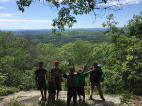 Victory! - A long climb to view the Watershed