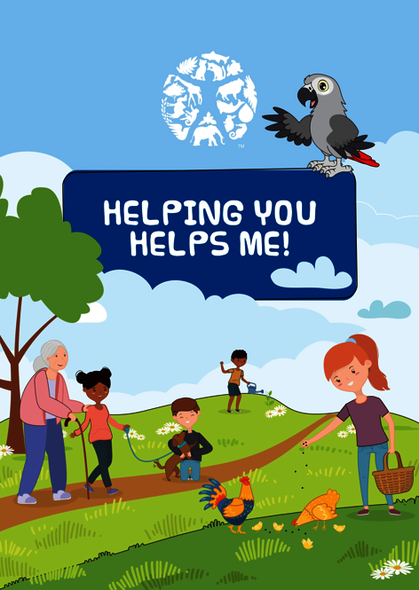 African Children Living in Harmony with Nature