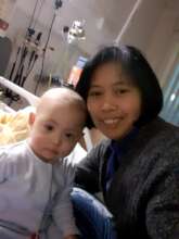 Antonio and Wahyuni in hospital