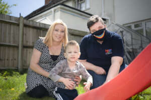 Danielle, James and Ema enjoying the sunshine