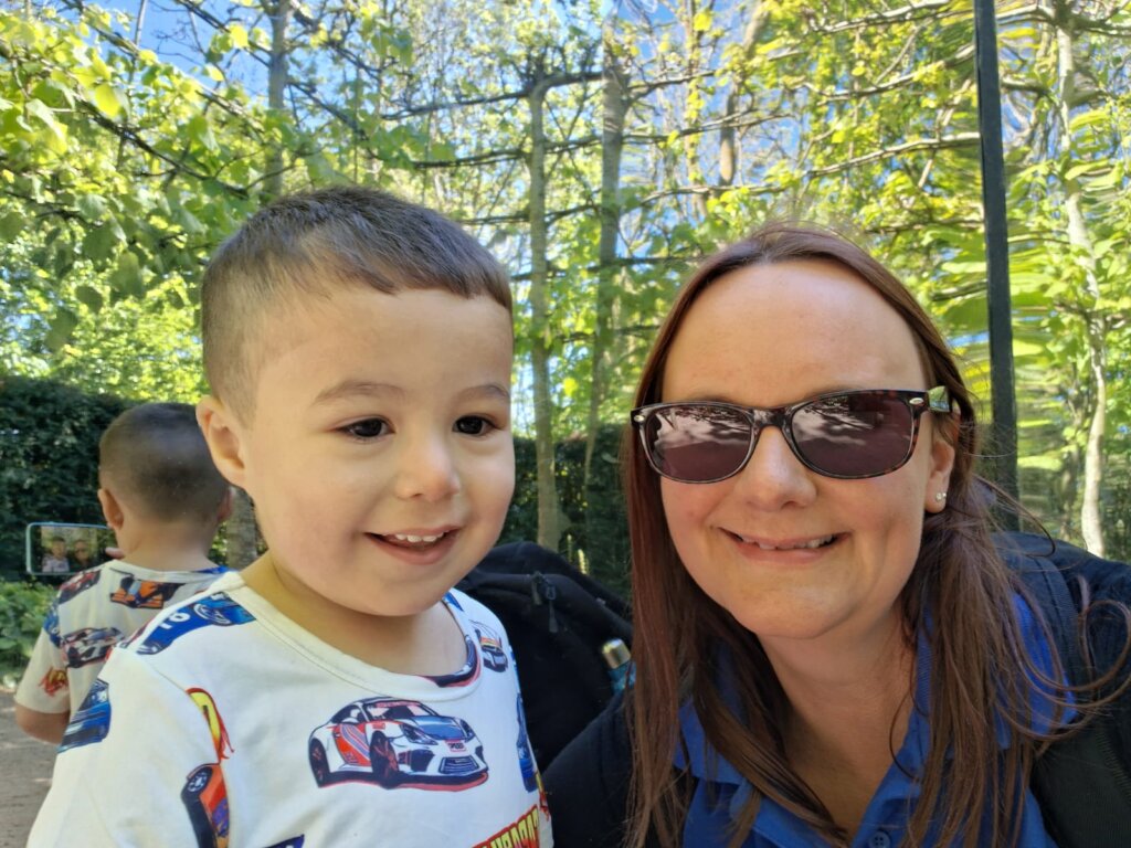 Family Support Worker Jen with Jude