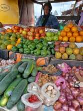Selling fresh vegetable
