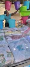 A business that sells baby clothes and plasticware