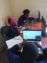 Busy learning computer skills
