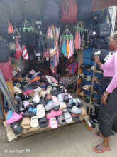 A used clothes and shoe store