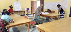 Women participating in a business training session
