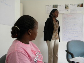 Alice explains her story during TBPV training