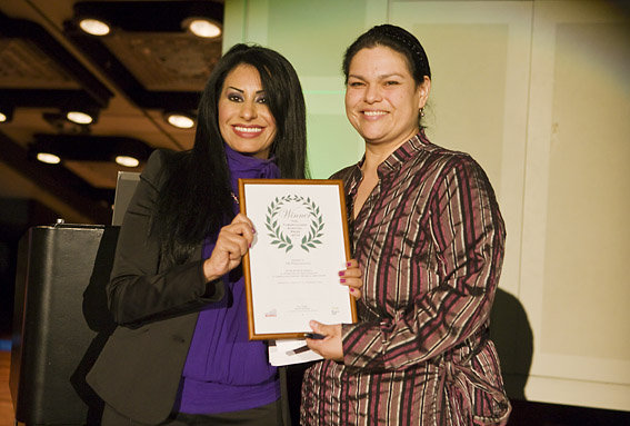 TBPV participant Rachel Orduno (R) & Rania Ismail