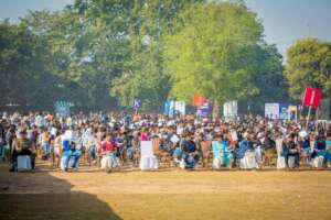 Youth attending Bano Qabil Exam test