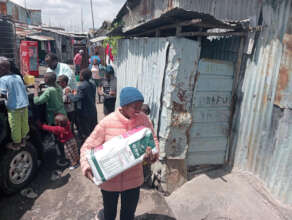 Community comes together during our delivery.