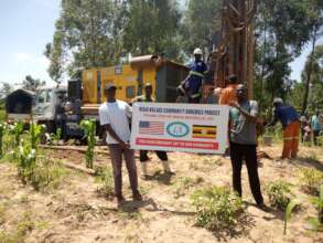 Project Leader Zachery Onyango at Drilling site